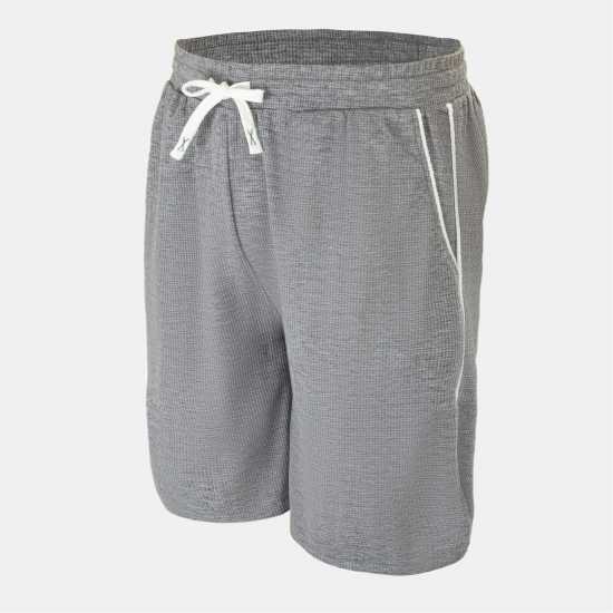 Fabric Мъжки Шорти Waffle Shorts Mens Light Grey 