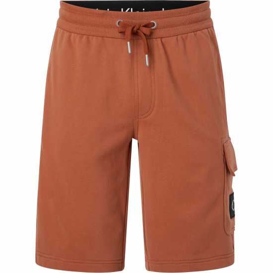 Calvin Klein Jeans Badge Cargo Shorts Auburn GAN Мъжки къси панталони