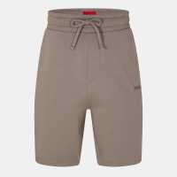 Hugo Boss Мъжки Шорти Hugo Sporty Logo Shorts Mens Бежово Мъжки къси панталони