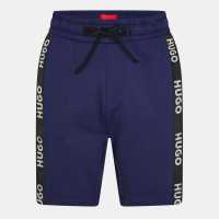 Hugo Boss Мъжки Шорти Hugo Sporty Logo Shorts Mens Морска синьо Мъжки къси панталони