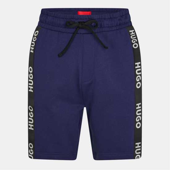 Hugo Boss Мъжки Шорти Hugo Sporty Logo Shorts Mens Морска синьо Мъжки къси панталони