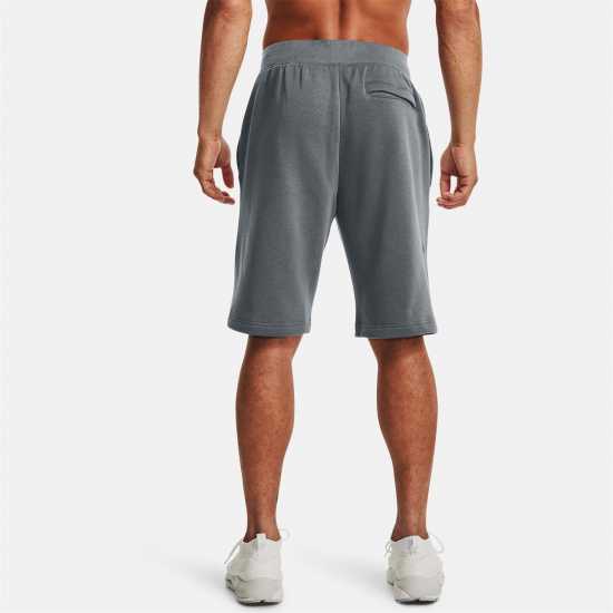 Мъжки къси панталони Under Armour Armour UA Rival Fleece Shorts Men's Черно сиво Under Armour Armour UA Rival Fleece Shorts Men's Черно сиво Мъжки къси панталони