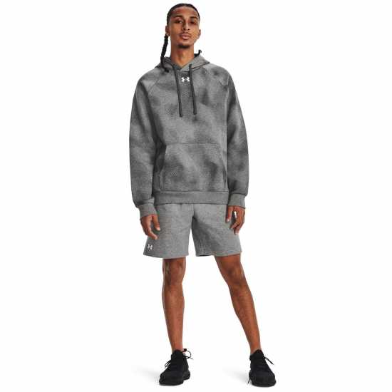 Мъжки къси панталони Under Armour Armour UA Rival Fleece Shorts Men's Черно сиво Under Armour Armour UA Rival Fleece Shorts Men's Черно сиво Мъжки къси панталони