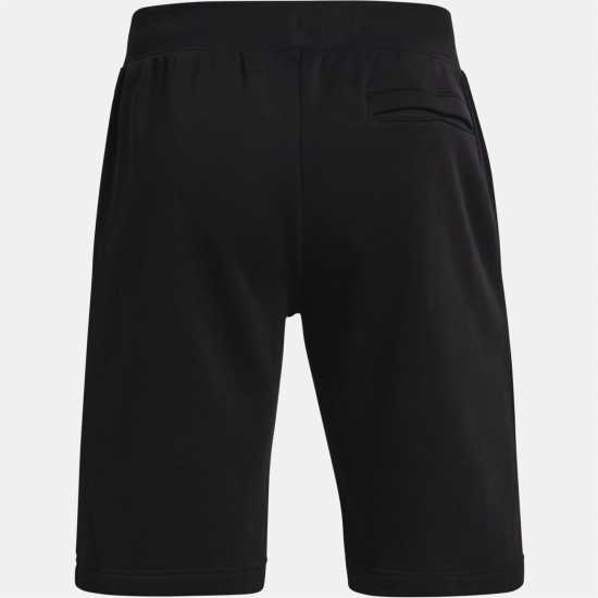 Under Armour Rival Cotton Shorts Black Мъжко облекло за едри хора