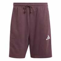 Adidas Мъжки Шорти Полар Essentials 3 Stripe Fleece Shorts Mens Аурора Рубин Мъжки къси панталони