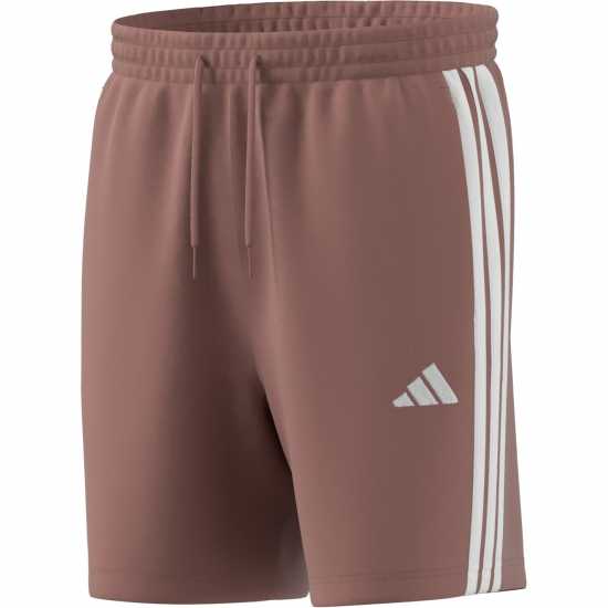 Adidas Мъжки Шорти Полар Essentials 3 Stripe Fleece Shorts Mens Топла глина Мъжки къси панталони