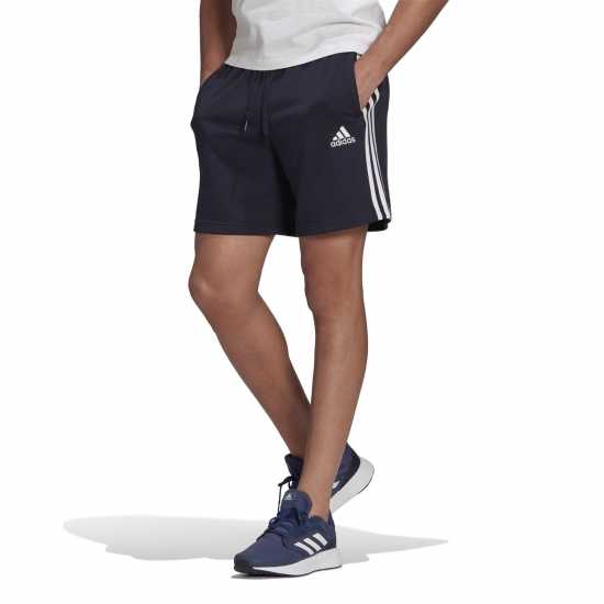 Мъжки къси панталони Adidas Мъжки Шорти Полар Essentials 3 Stripe Fleece Shorts Mens Морско синьо/Бяло Adidas Мъжки Шорти Полар Essentials 3 Stripe Fleece Shorts Mens Морско синьо/Бяло Мъжки къси панталони