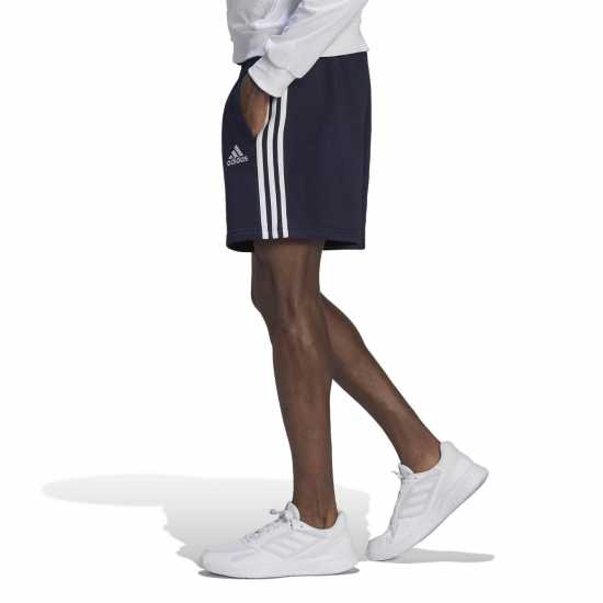 Мъжки къси панталони Adidas Мъжки Шорти Полар Essentials 3 Stripe Fleece Shorts Mens Морско синьо/Бяло Adidas Мъжки Шорти Полар Essentials 3 Stripe Fleece Shorts Mens Морско синьо/Бяло Мъжки къси панталони