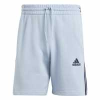 Adidas Мъжки Шорти Полар Essentials 3 Stripe Fleece Shorts Mens Wonder Blue Мъжко облекло за едри хора