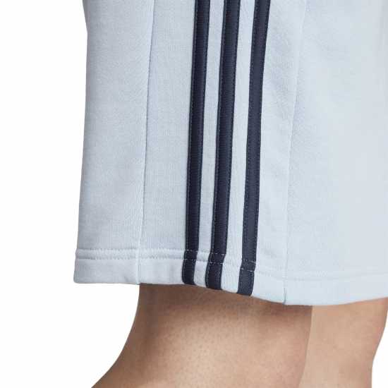 Adidas Мъжки Шорти Полар Essentials 3 Stripe Fleece Shorts Mens Чудесно синьо Мъжки къси панталони