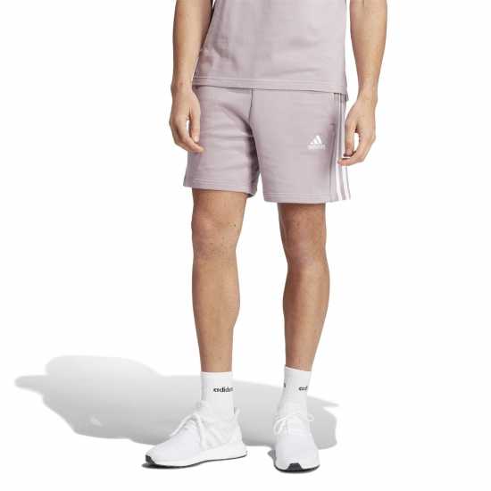 Adidas Мъжки Шорти Полар Essentials 3 Stripe Fleece Shorts Mens