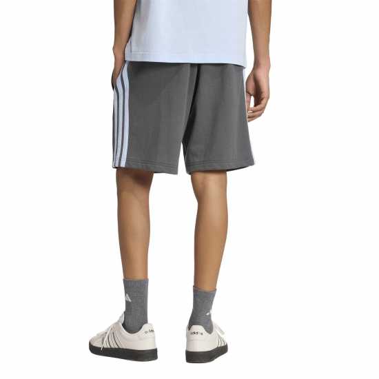 Adidas Мъжки Шорти Полар Essentials 3 Stripe Fleece Shorts Mens  