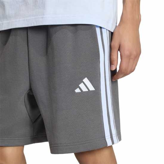 Adidas Мъжки Шорти Полар Essentials 3 Stripe Fleece Shorts Mens  
