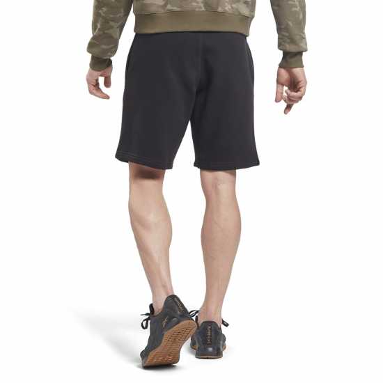 Reebok Мъжки Шорти Id Logo Shorts Mens Black - Мъжко облекло за едри хора