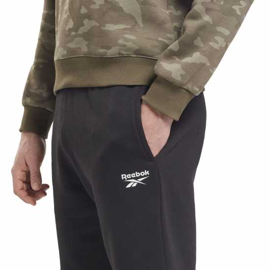 Reebok Мъжки Шорти Id Logo Shorts Mens Black - Мъжко облекло за едри хора