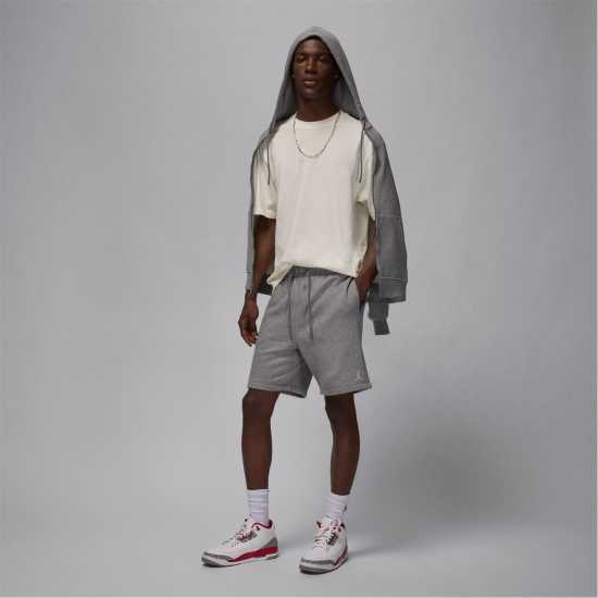 Мъжки Шорти Полар Air Jordan Brooklyn Fleece Shorts Mens Въглероден/Бял Мъжки къси панталони