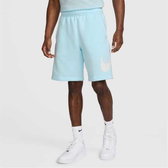 Nike Sportswear Club Men's Graphic Shorts Глакиер Син Мъжки къси панталони