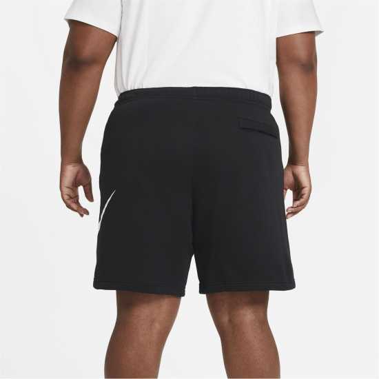 Nike Sportswear Club Men's Graphic Shorts Черно/Бяло 