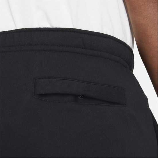 Nike Sportswear Club Men's Graphic Shorts Black/White Мъжко облекло за едри хора