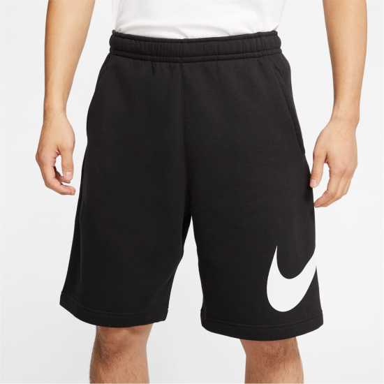Nike Sportswear Club Men's Graphic Shorts Черно/Бяло 