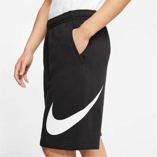 Nike Sportswear Club Men's Graphic Shorts Черно/Бяло 