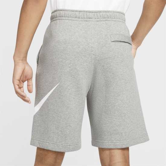 Nike Sportswear Club Men's Graphic Shorts Тъмно сиво/бяло Мъжки къси панталони
