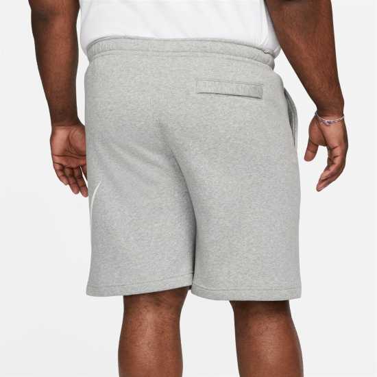 Nike Sportswear Club Men's Graphic Shorts Тъмно сиво/бяло Мъжки къси панталони