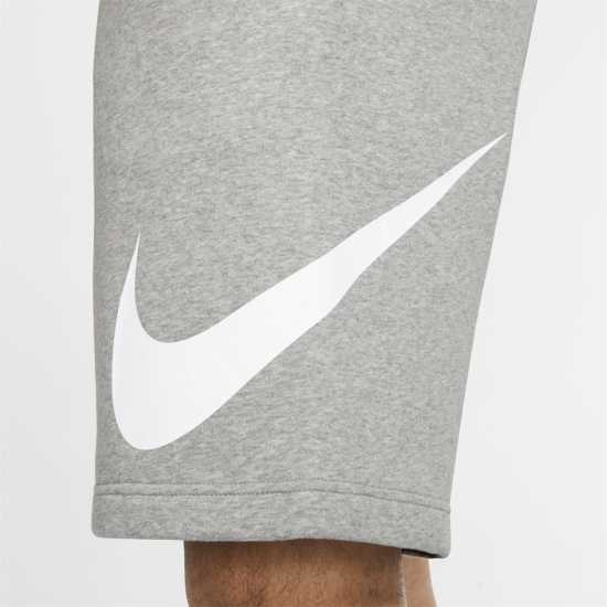 Nike Sportswear Club Men's Graphic Shorts Тъмно сиво/бяло Мъжки къси панталони