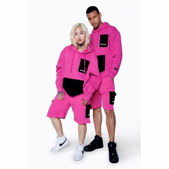 Hype Fleece Jogger Shorts Розово 