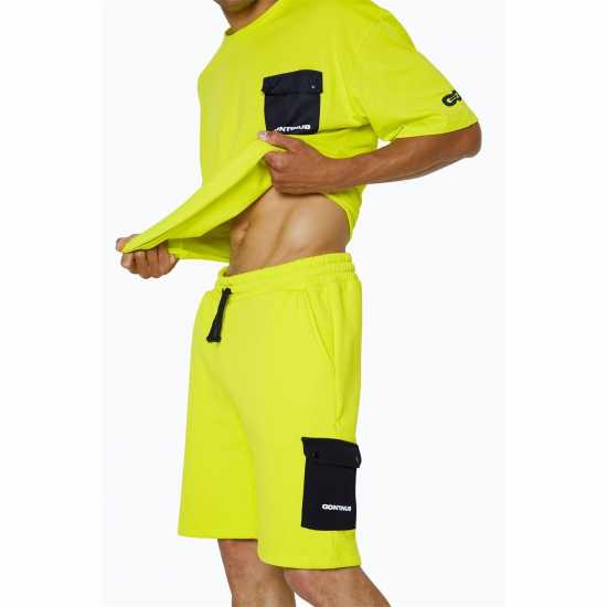 Hype Fleece Jogger Shorts Жълто 