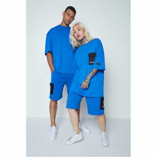 Hype Fleece Jogger Shorts Синьо 