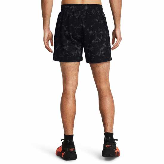 Under Armour All Over Print Fleece Jogger Shorts Черно 