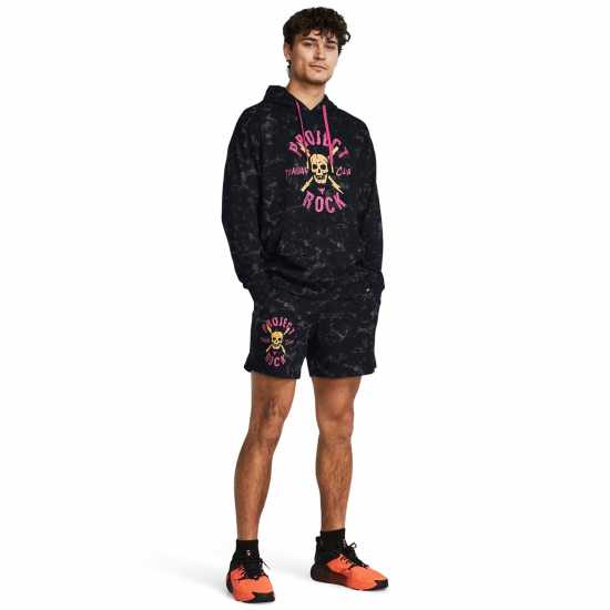 Under Armour All Over Print Fleece Jogger Shorts Черно 