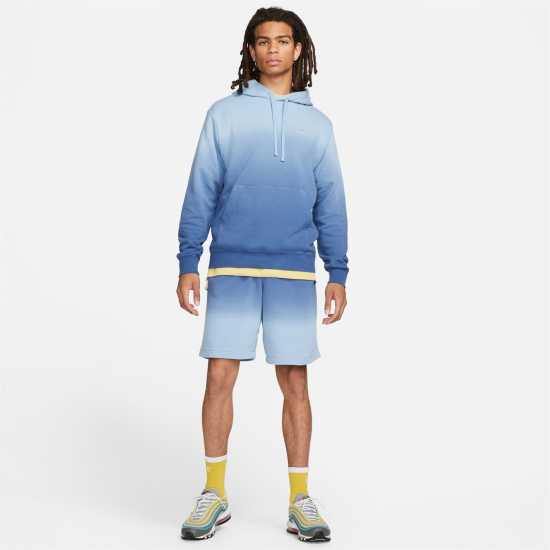 Nike Club Dip Dyed Shorts Navy/Blue Мъжко облекло за едри хора