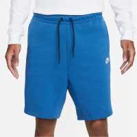 Nike Мъжки Шорти Полар Tech Fleece Shorts Mens Dk Marina Blue Мъжко облекло за едри хора