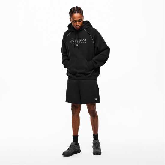 New Balance Men's Fleece Jogger Shorts Black 