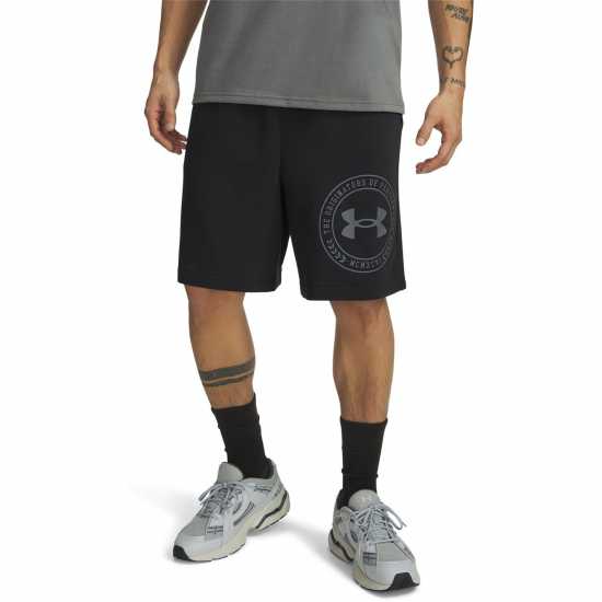 Under Armour Men's Fleece Jogger Shorts Black/Black 