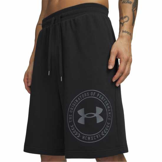 Under Armour Men's Fleece Jogger Shorts Black/Black 