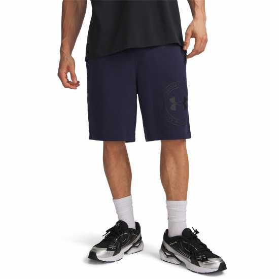 Under Armour Men's Fleece Jogger Shorts Navy/Black 
