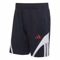 Adidas Men's Fleece Jogger Shorts Navy/Red Adidas Men's Fleece Jogger Shorts Navy/Red