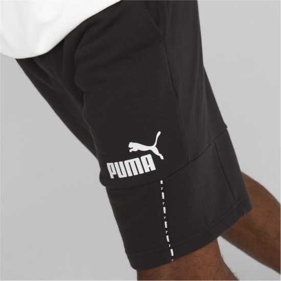 Puma Block X Tape Shorts 10 Tr Puma Black Мъжко облекло за едри хора