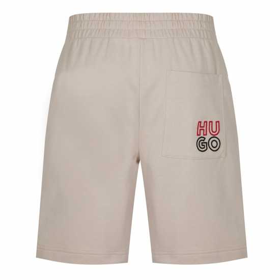 Hugo Boss Hugo Stacked Logo Shorts Light Beige 274 Мъжки пижами