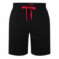 Hugo Boss Hugo Stacked Logo Shorts Black 001 Мъжки пижами