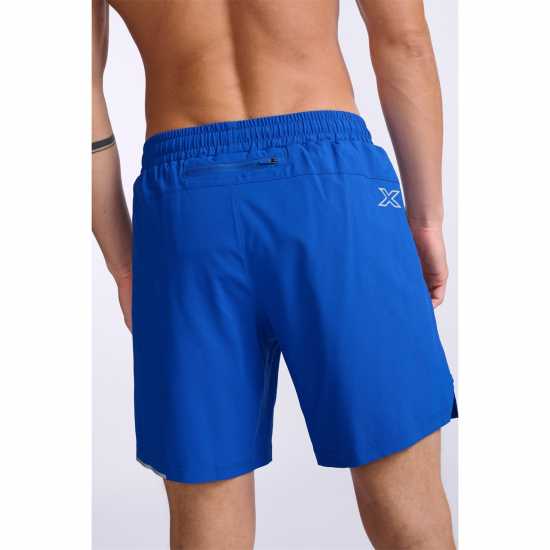 2Xu Aero Shorts7 Sn34 Blue Мъжко облекло за едри хора