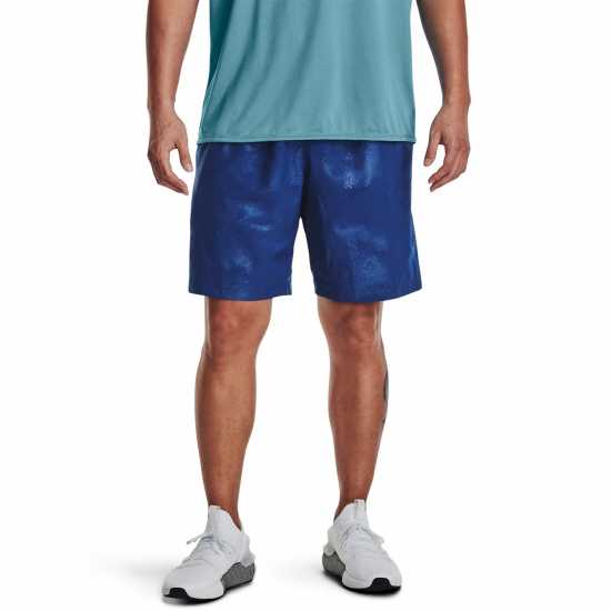 Мъжки къси панталони Under Armour Мъжки Фитнес Гащи Woven Emboss Gym Shorts Mens Under Armour Мъжки Фитнес Гащи Woven Emboss Gym Shorts Mens Мъжки къси панталони