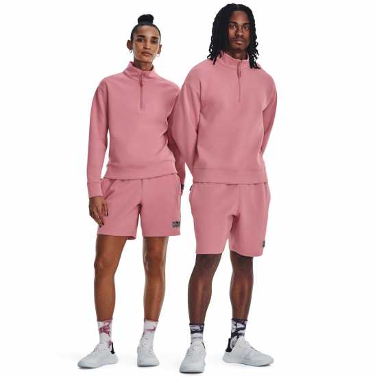Under Armour Плетени Шорти Sum Knit Shorts Pink Мъжко облекло за едри хора