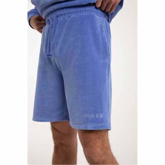 Mens Viste Jog Shorts - Iris Blue  Мъжко облекло за едри хора