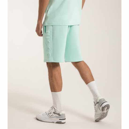 Mens Mercury Jog Shorts - Pale Mint  Мъжко облекло за едри хора