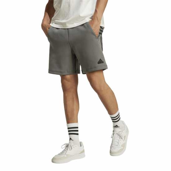 Adidas Future Icons 3Stripes Shorts Сива Четири Adidas Future Icons 3Stripes Shorts Сива Четири