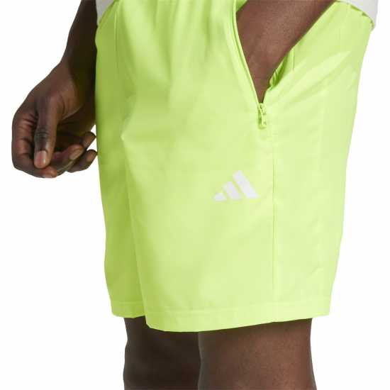 Adidas Дамски Къси Шорти За Тренировка Train Essentials Woven Training Shorts Mens Лсид Лмн/Бял Мъжки къси панталони